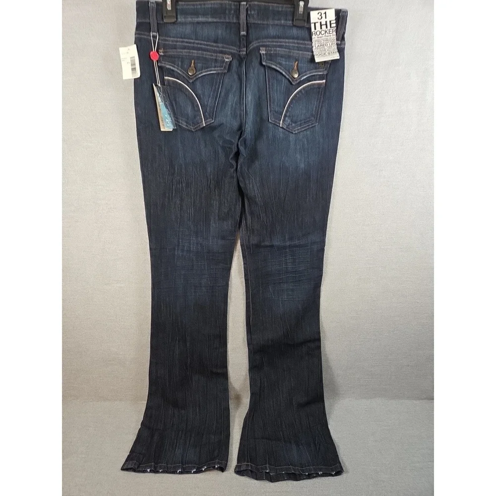Joe's Jeans Womens 31 The Rocker Dark Wash Boot Cut Lean Flare Fit Jeans NEW - Picture 6 of 14